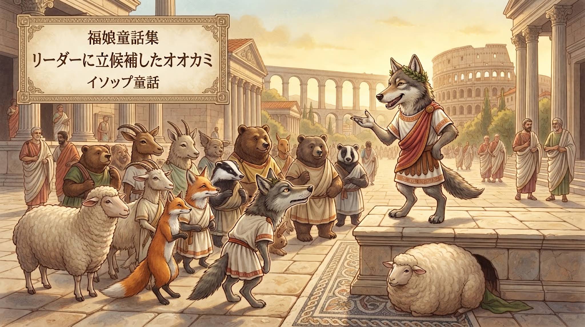 リーダーに立候補したオオカミ