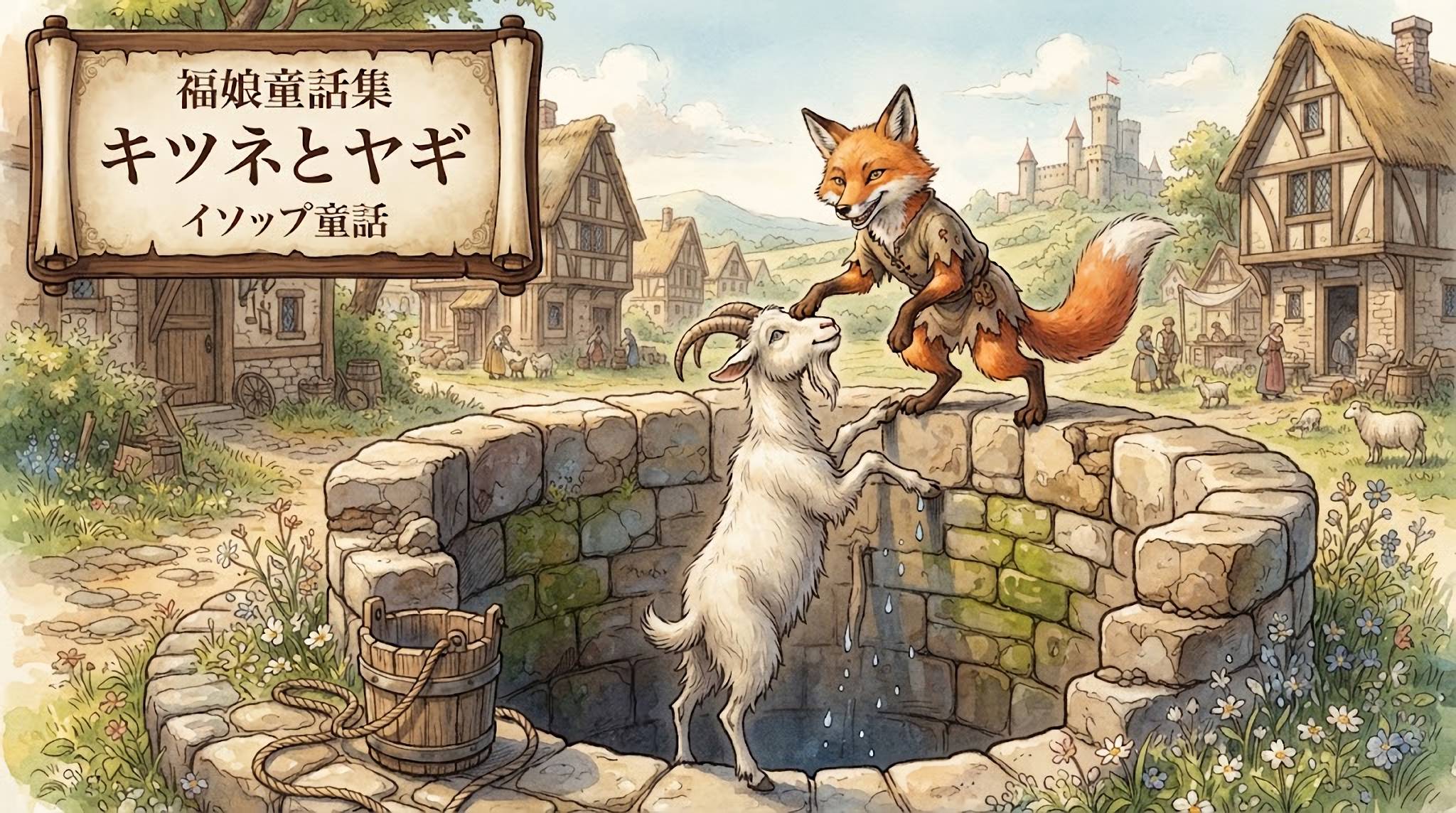 キツネとヤギ