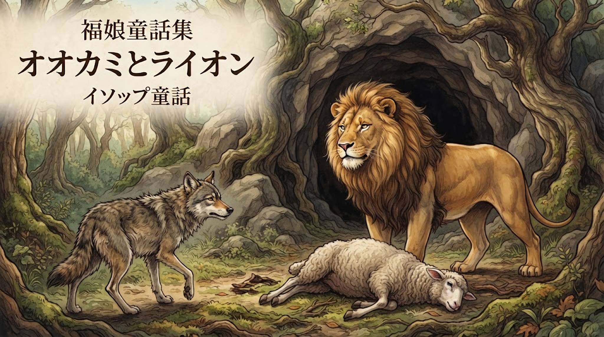 オオカミとライオン