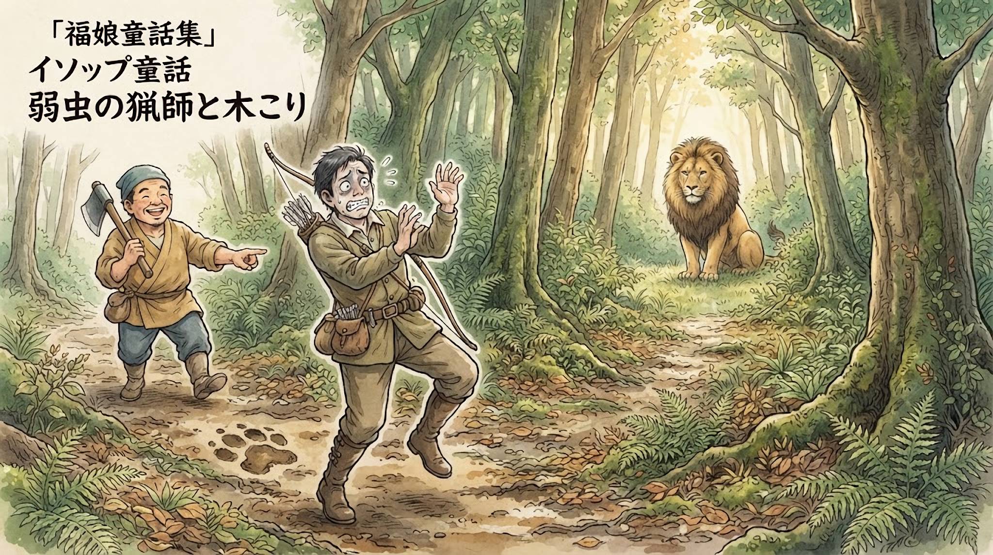 弱虫の猟師と木こり
