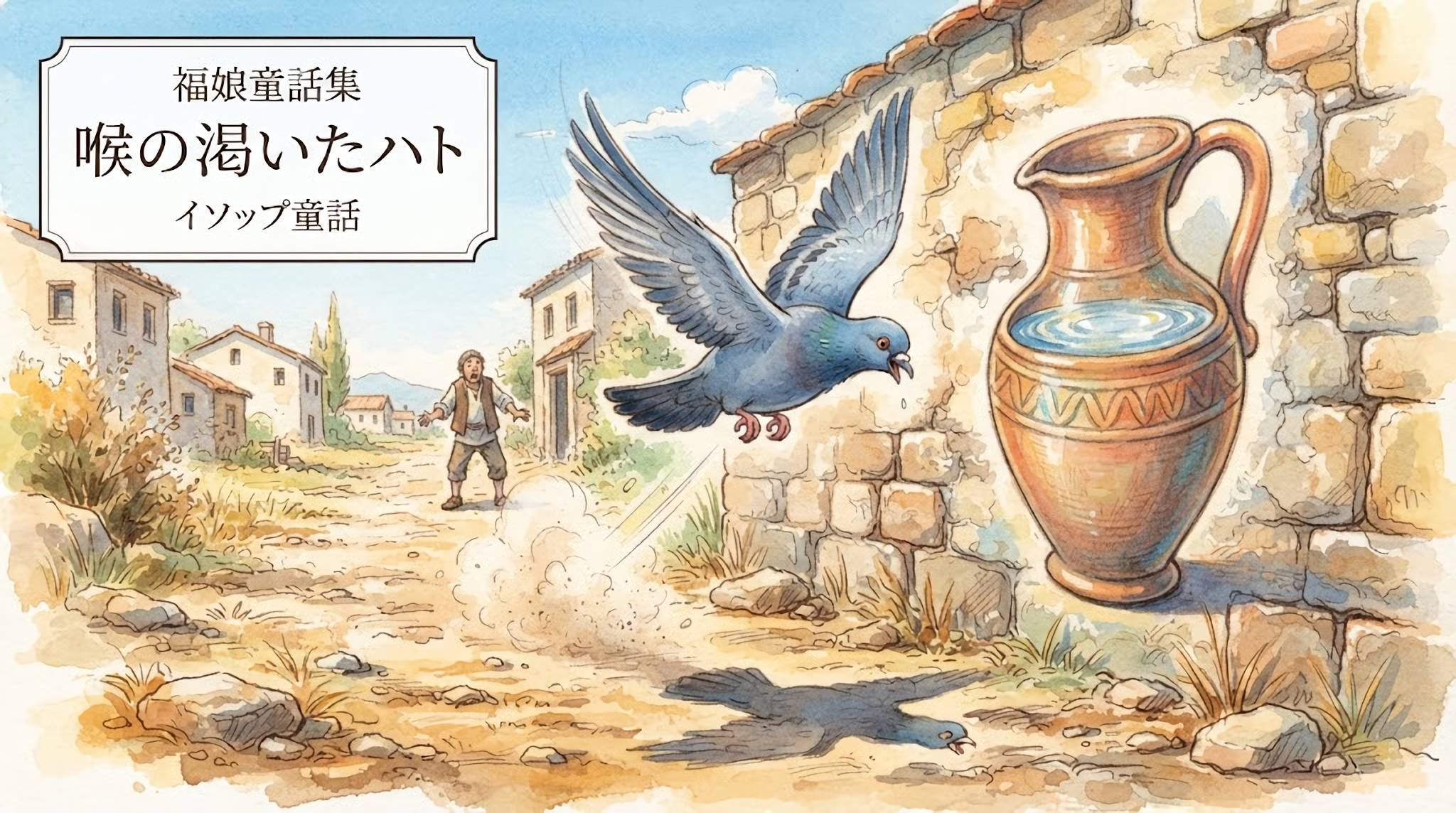 喉の渇いたハト