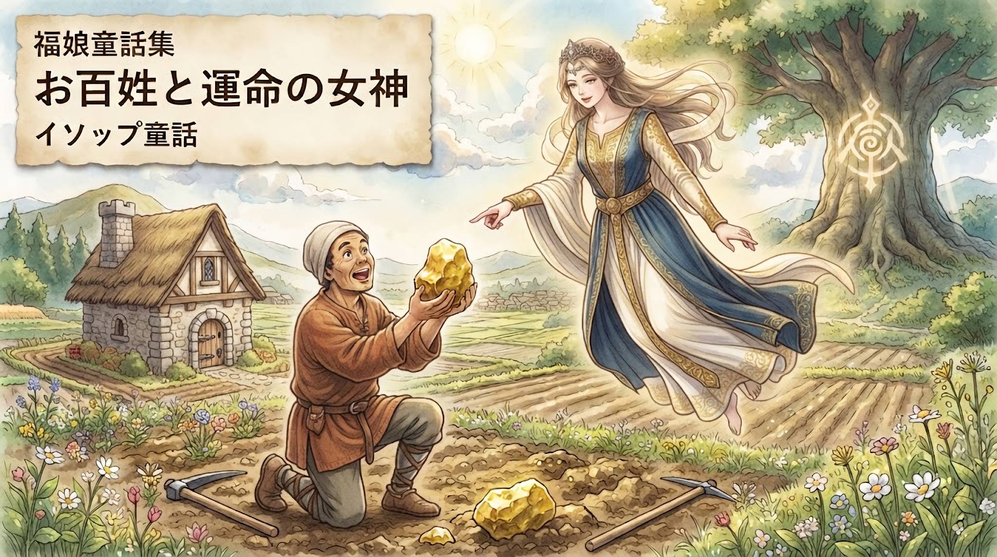お百姓と運命の女神