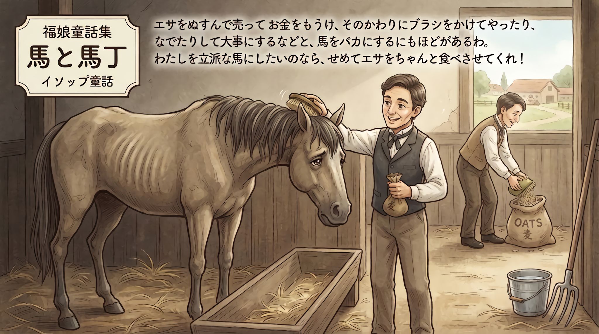 馬と馬丁