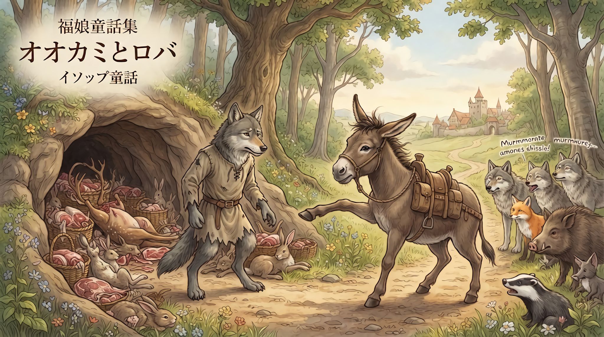 オオカミとロバ