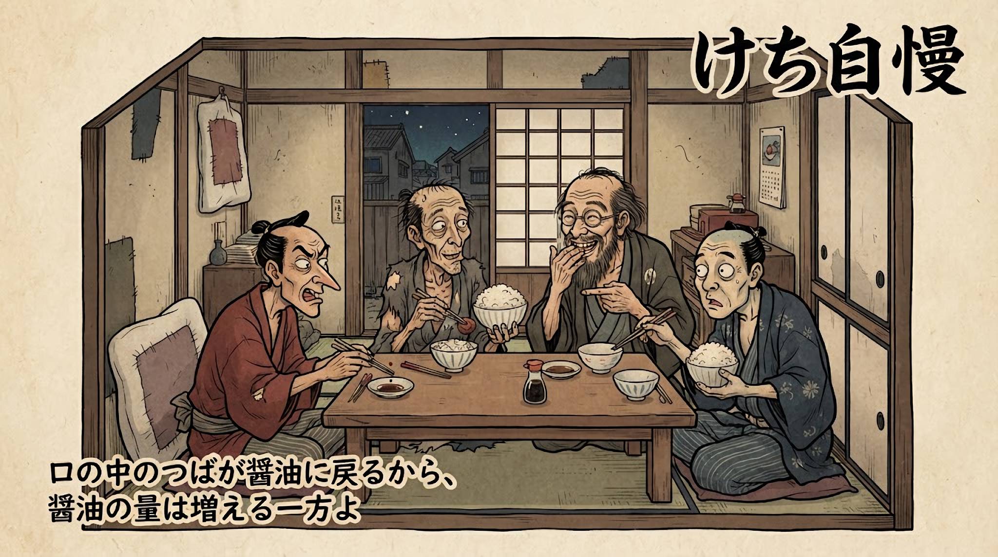 けち自慢