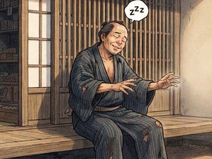 目を覚ます