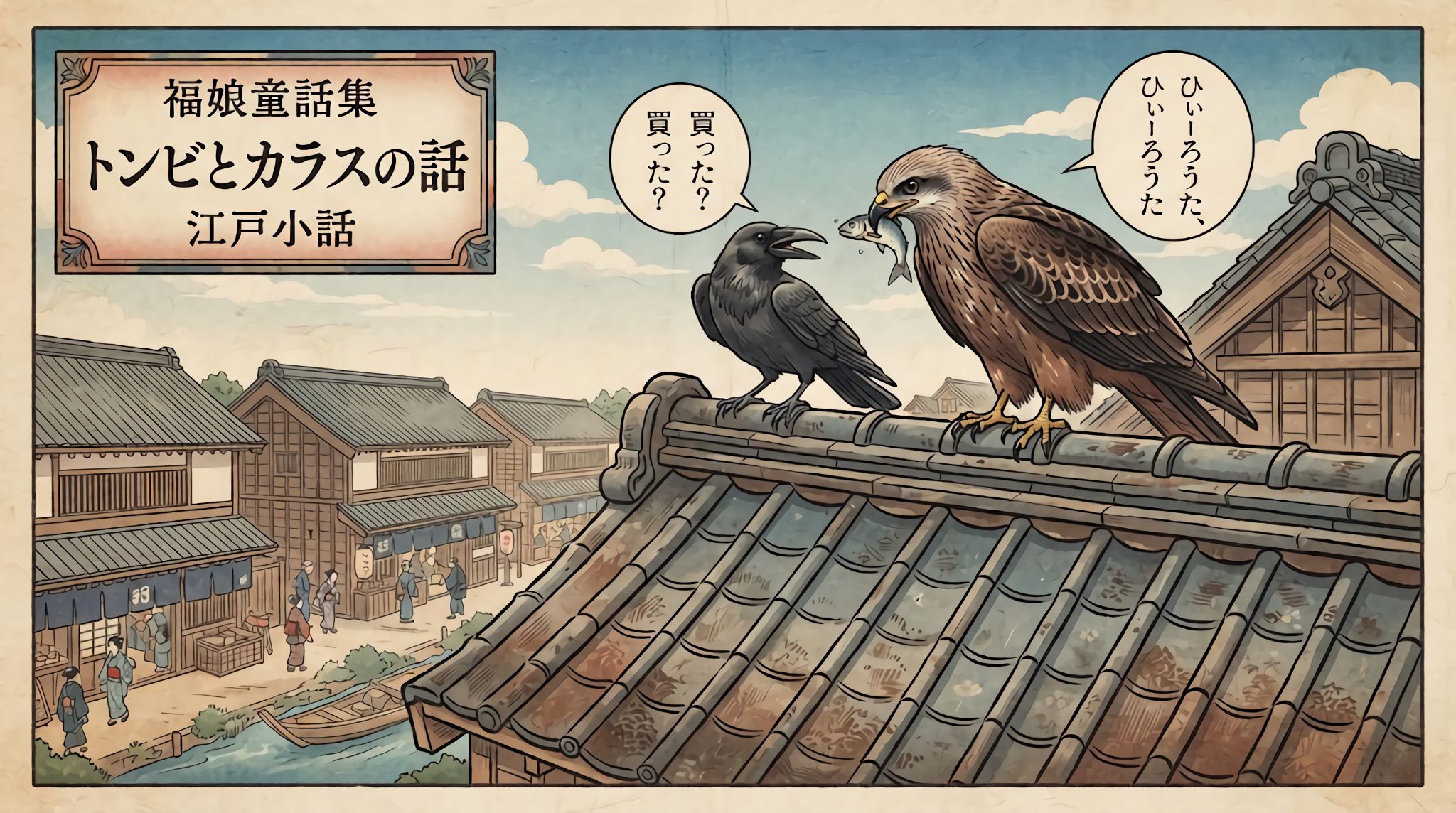 トンビとカラスの話