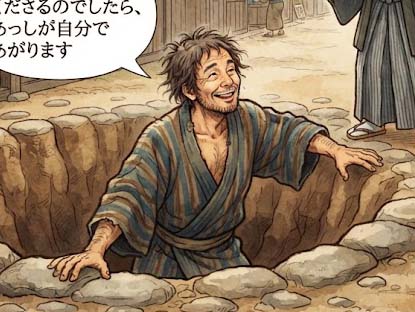 自分であがる
