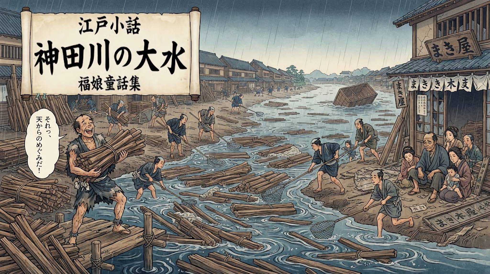 神田川の大水
