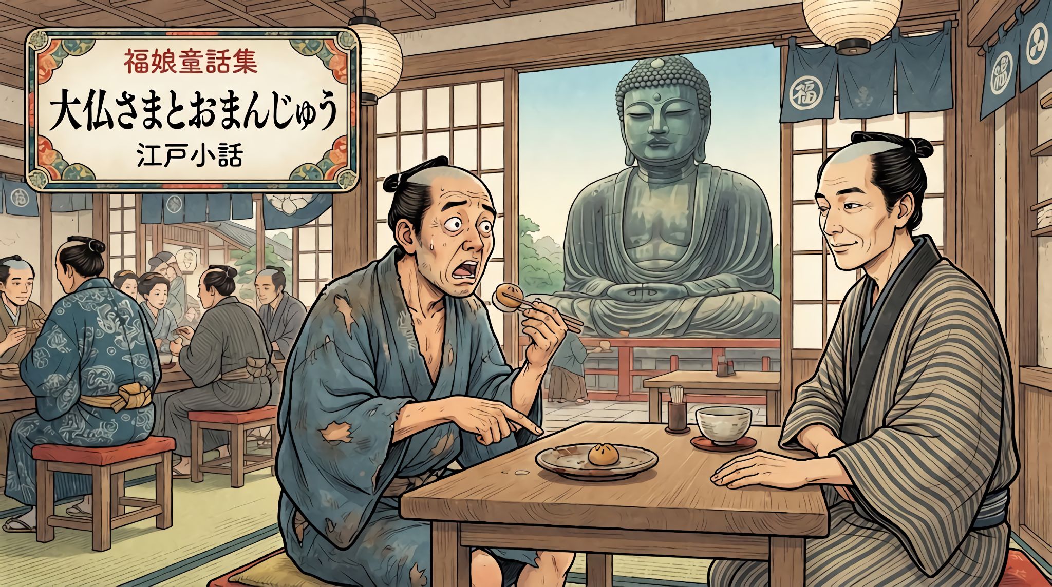 大仏さまとおまんじゅう