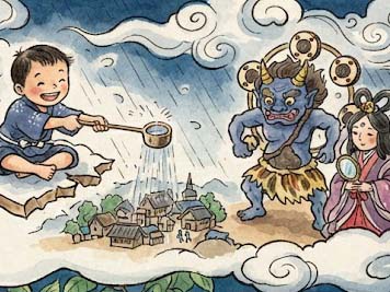 雷さまとクワの木