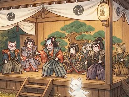 ネコの大芝居