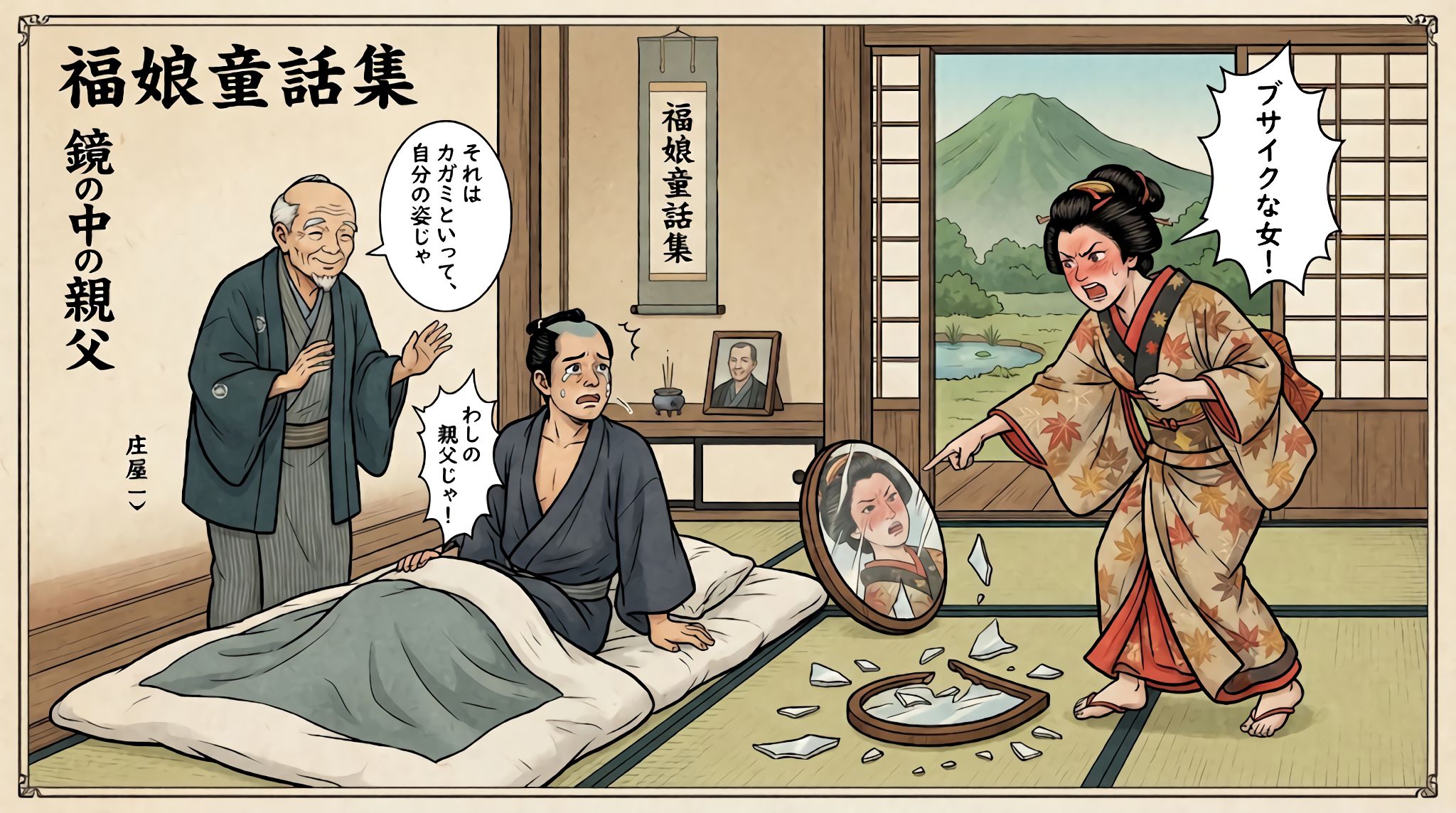 鏡の中の親父