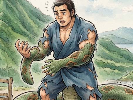 大蛇になった八郎