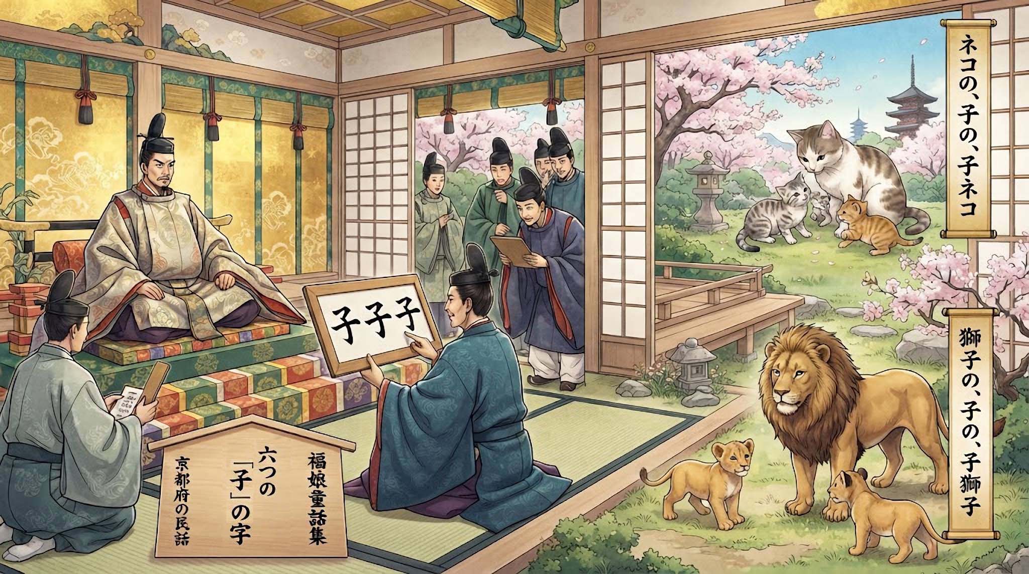 六つの「子」の字
