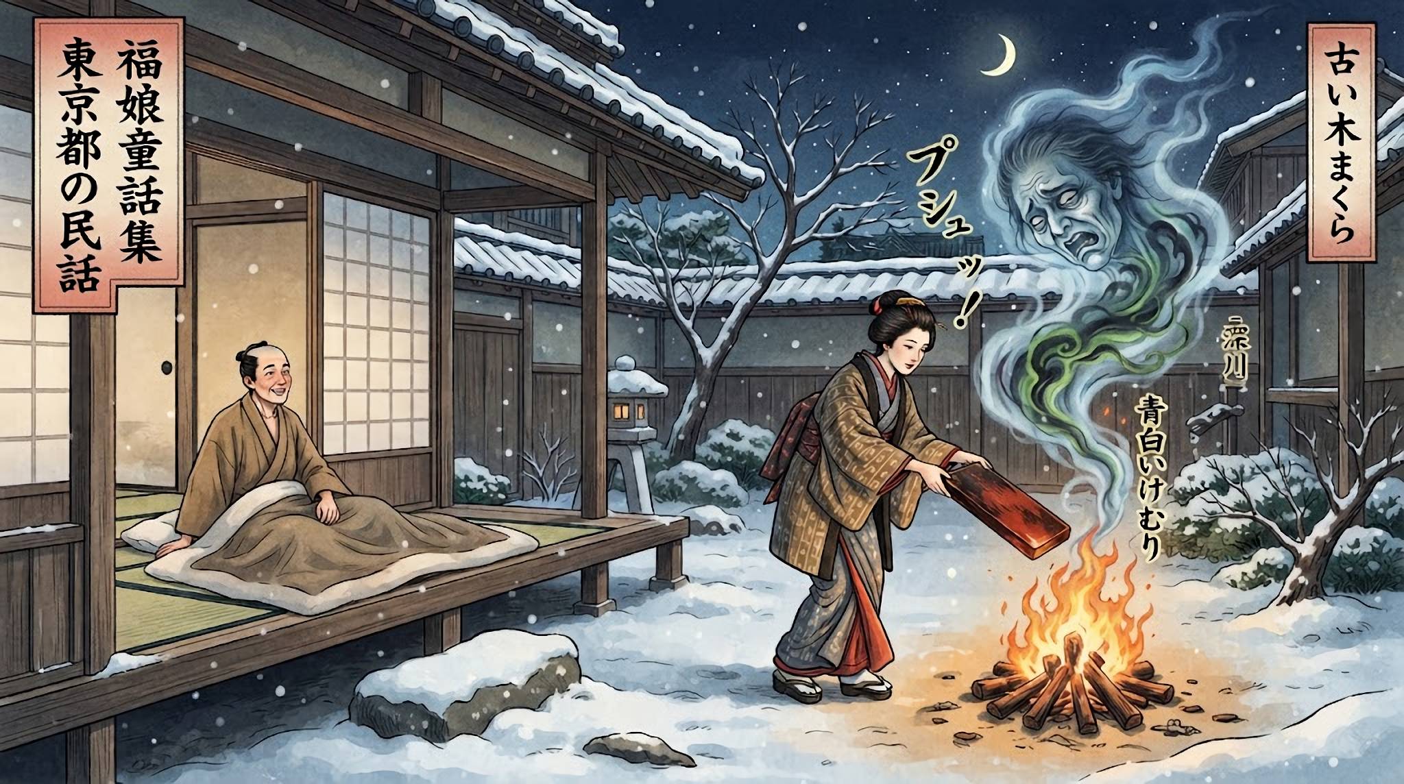 古い木まくら