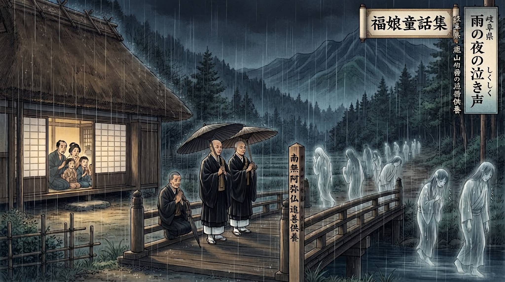 雨の夜の泣き声