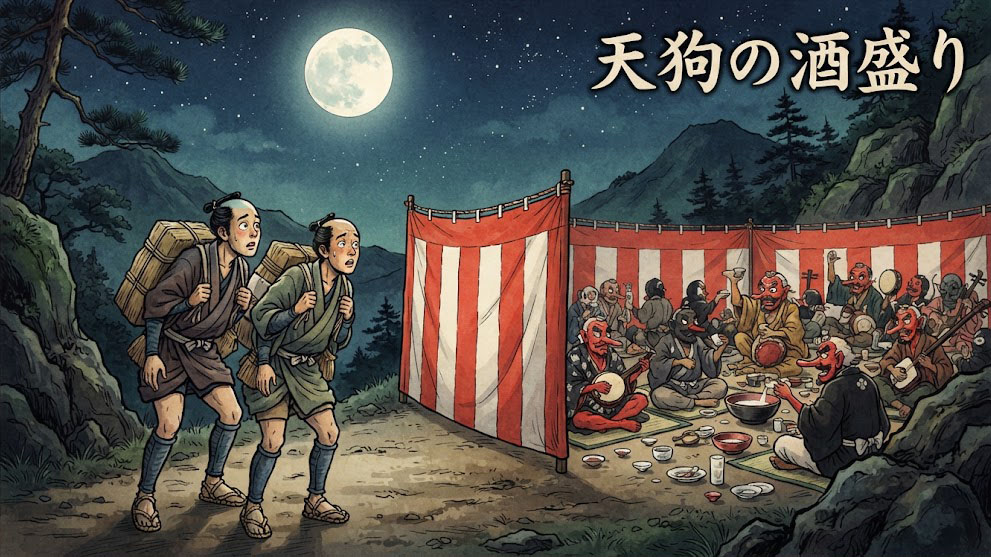 天狗の酒盛り