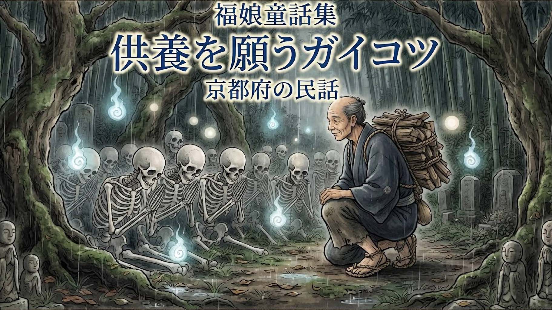 供養を願う、がい骨