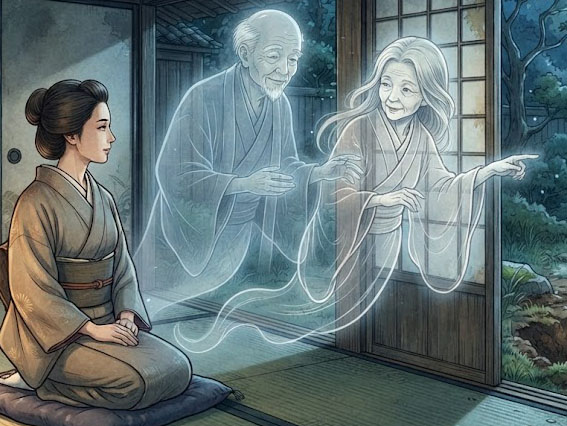 宝を守る屋敷の幽霊