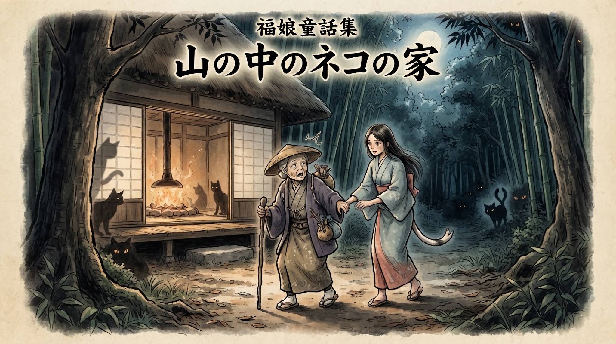 山の中のネコの家