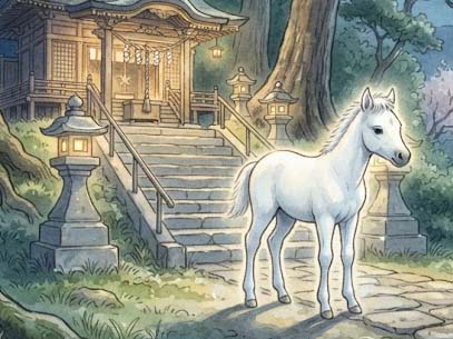 金毘羅さんと子ウマ