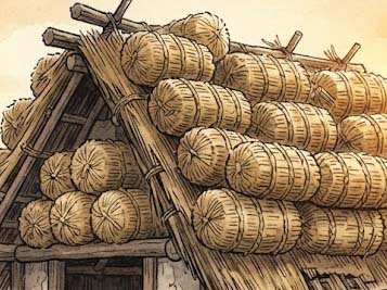 ヒョウの皮の屋根