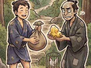 砥石と金の塊