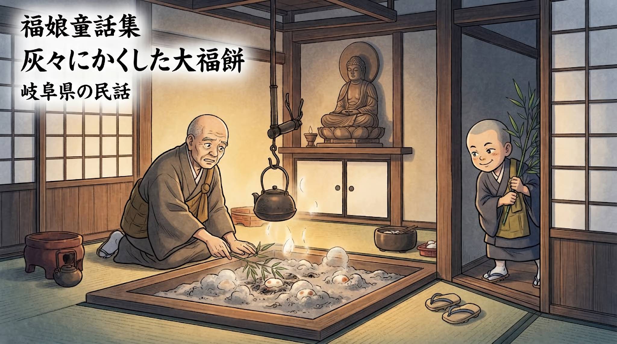 灰にかくした大福餅