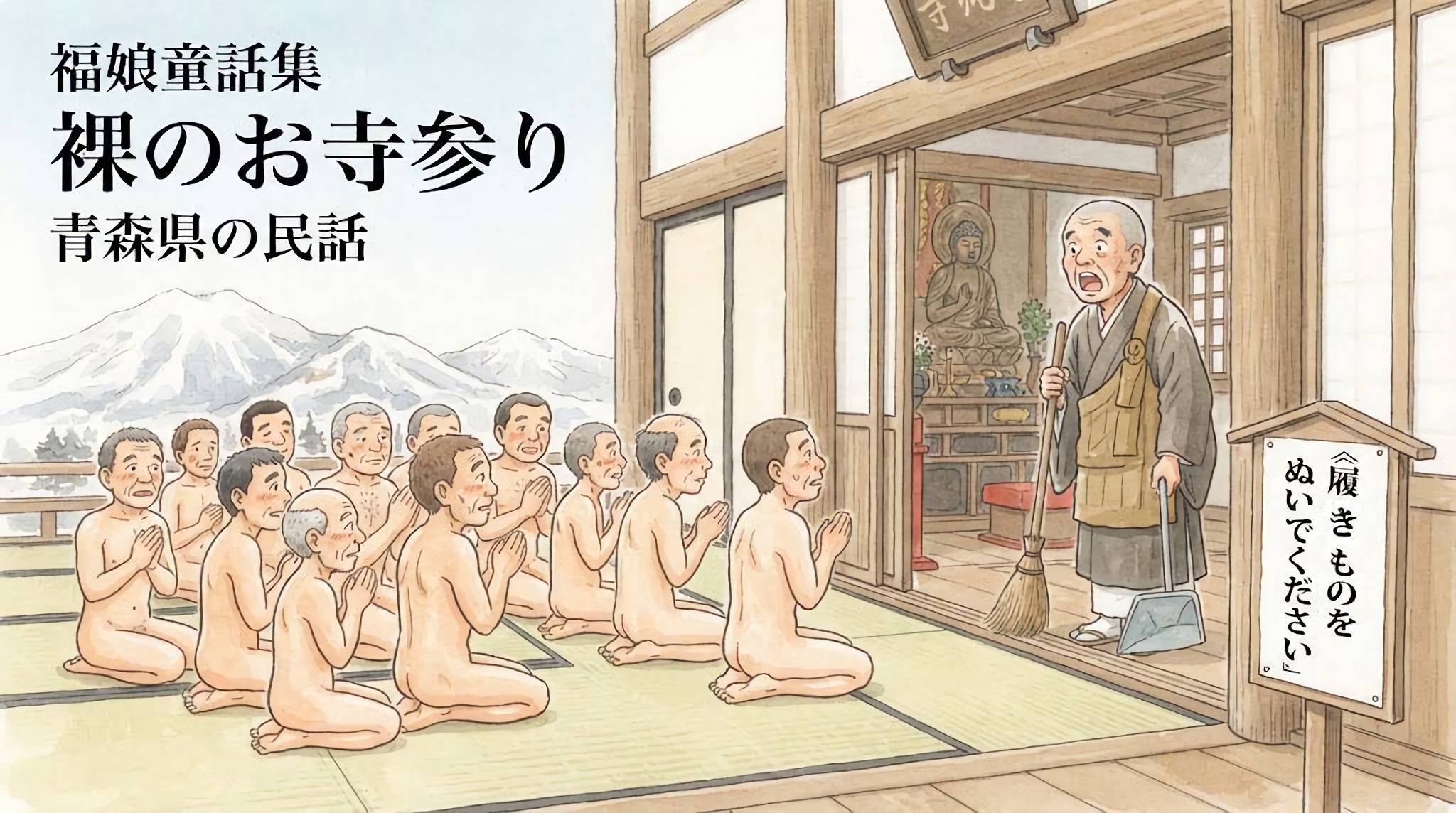 裸のお寺参り