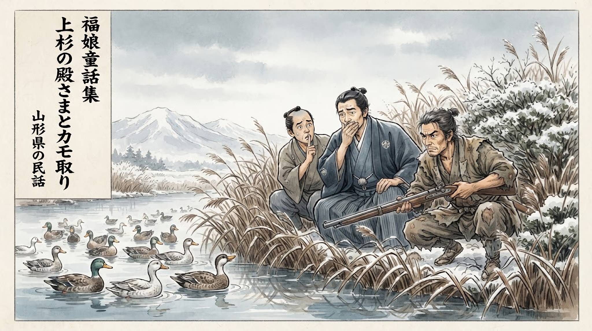 上杉の殿さまとカモ取り
