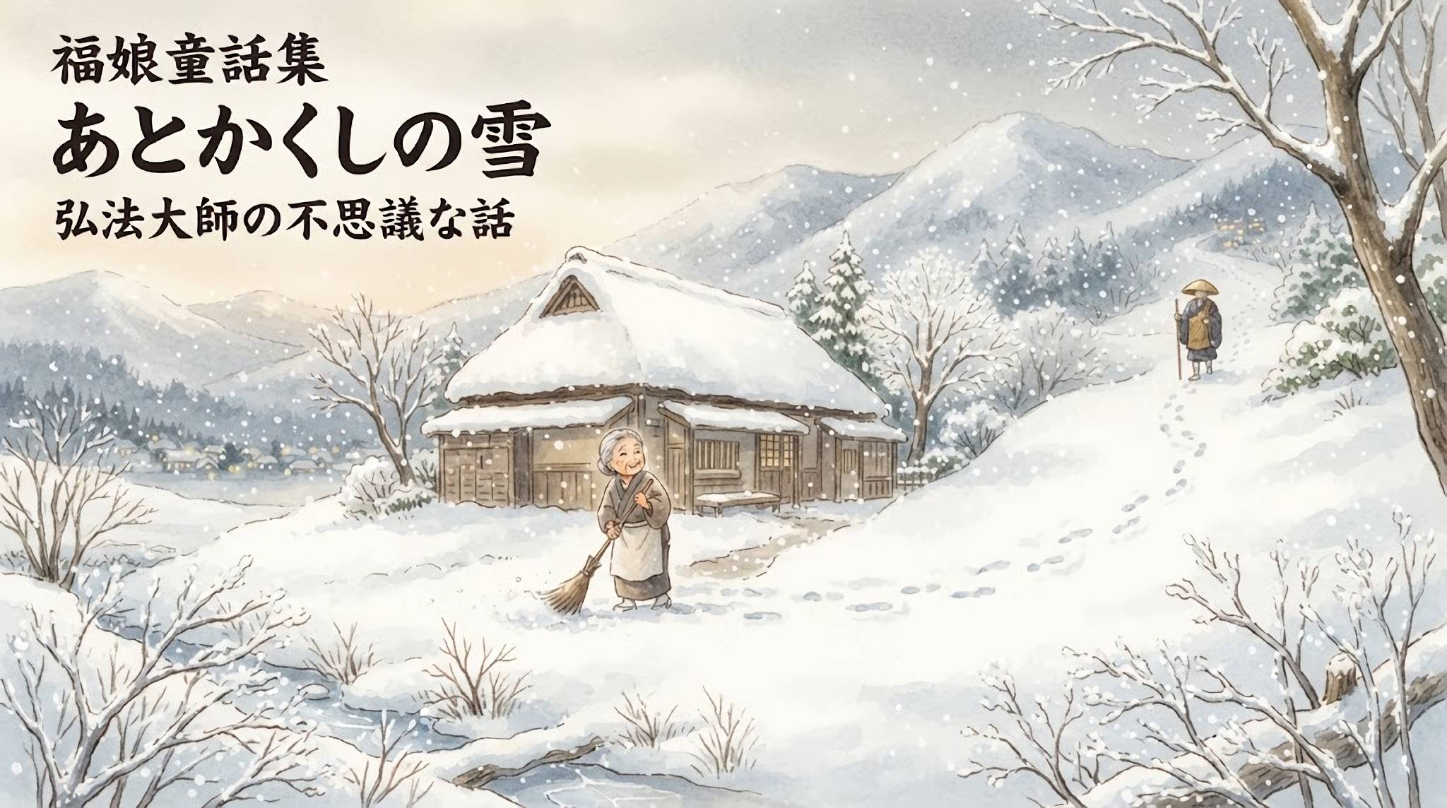 跡隠しの雪 弘法大師話