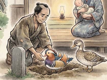 二羽のカモ