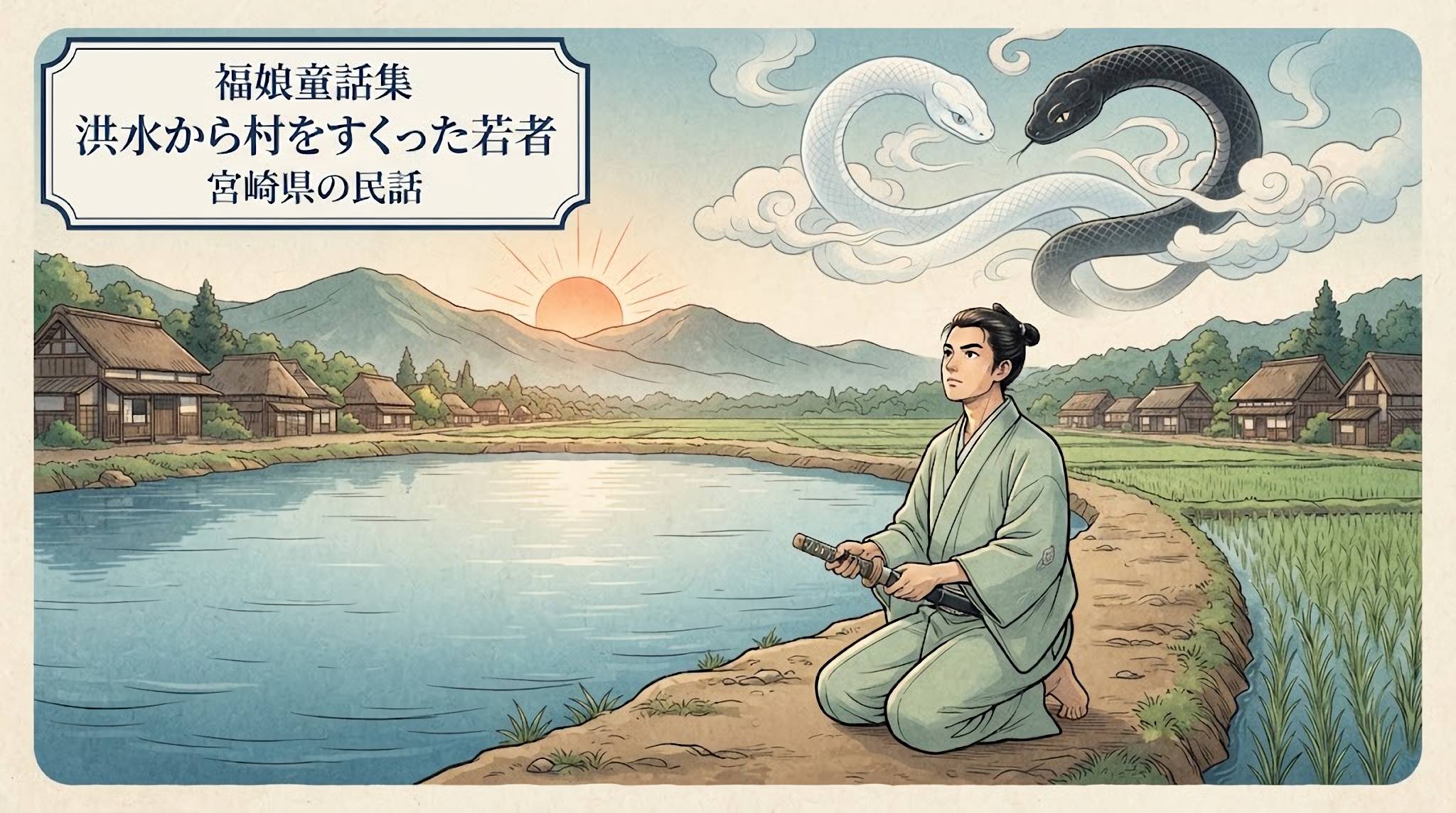 洪水から村をすくった若者