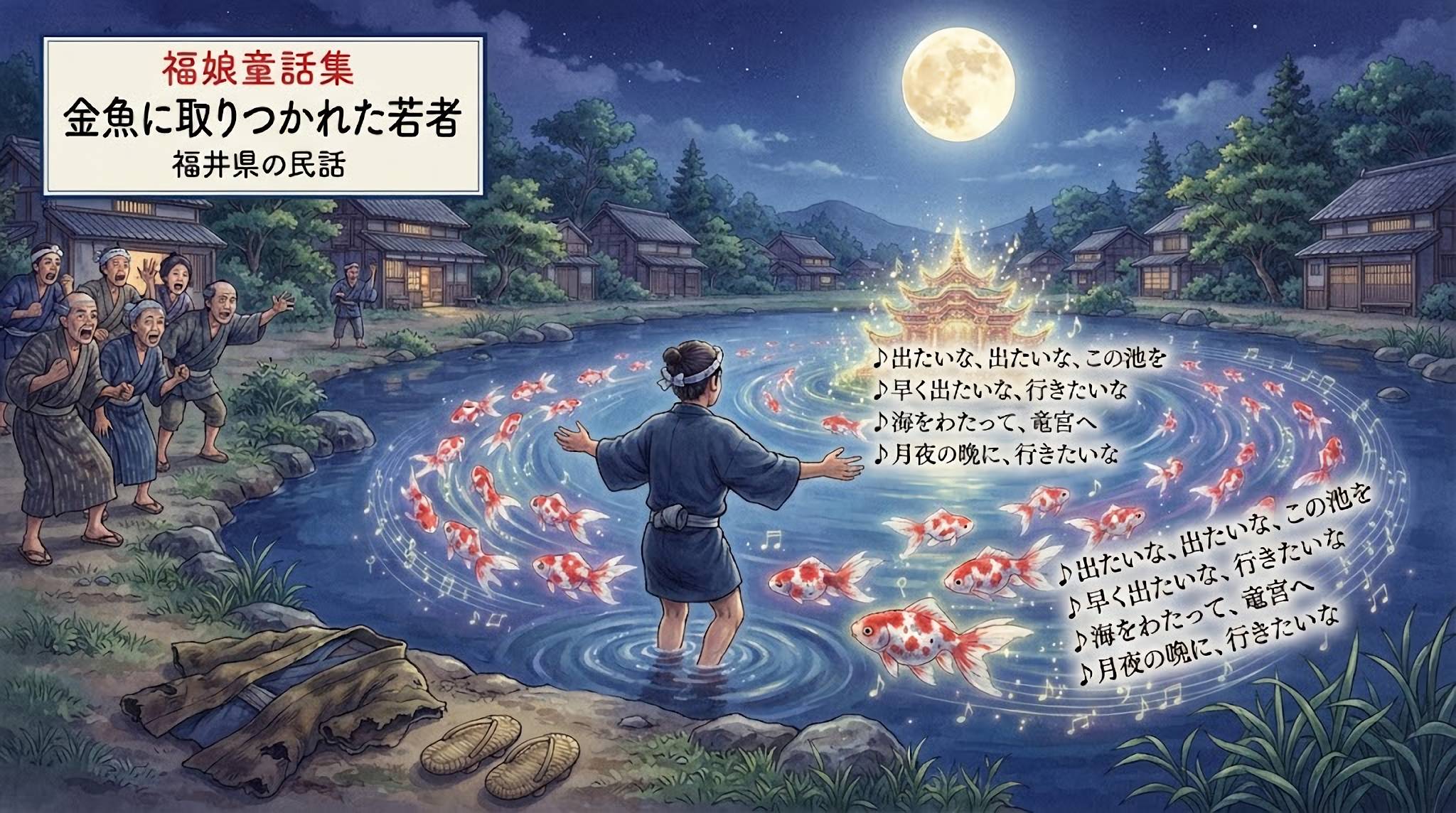 金魚に取りつかれた若者