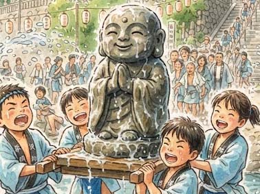 水かけ地蔵