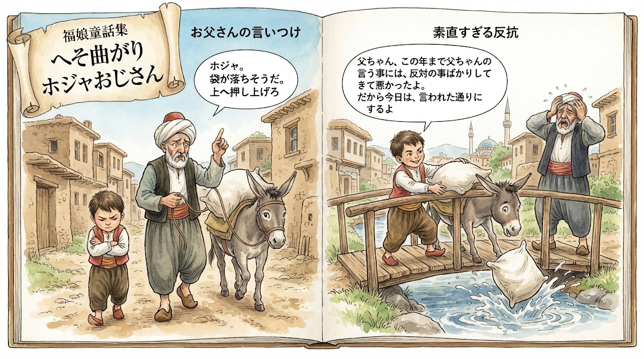 ホジャおじさんのへそ曲がり