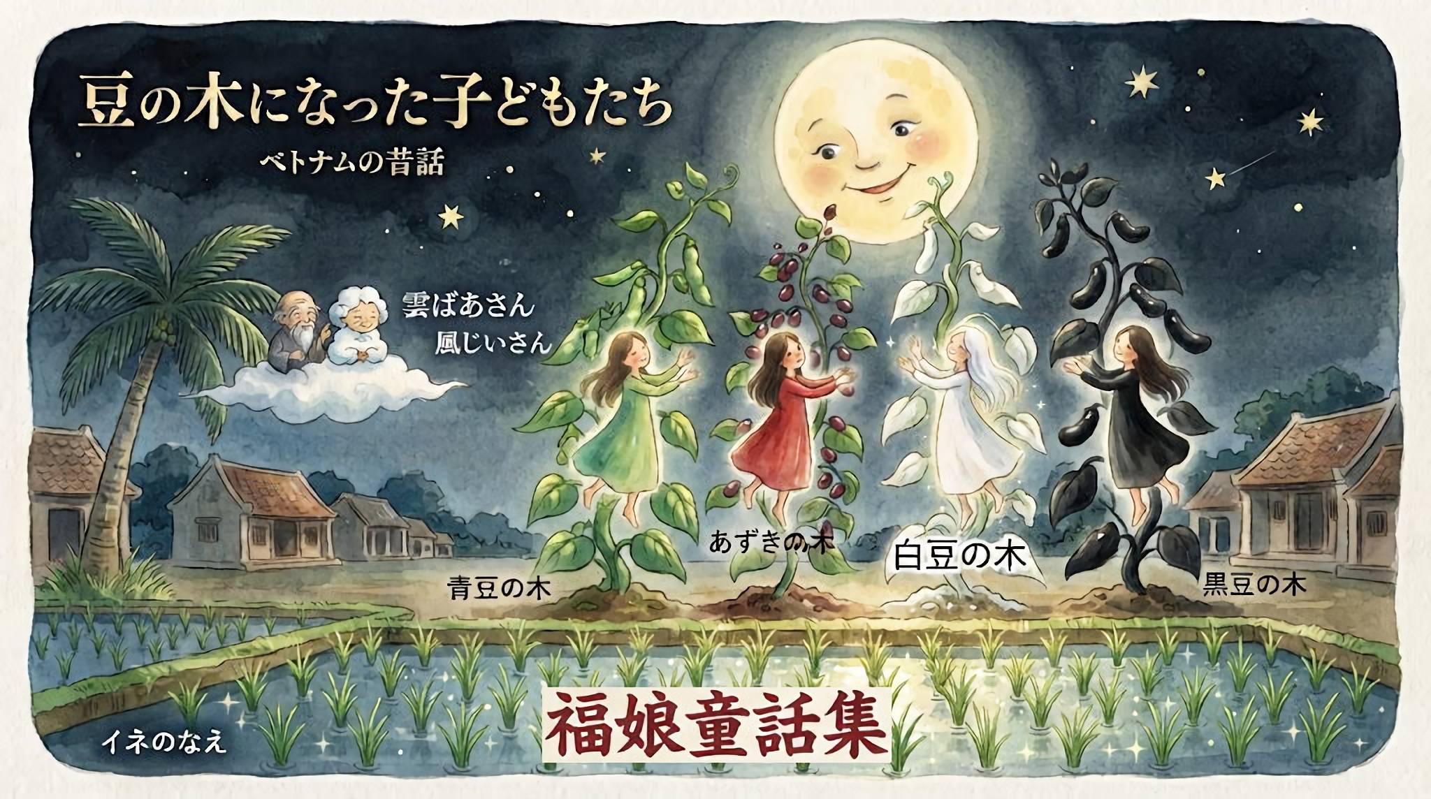 豆の木になった子どもたち ベトナムの昔話