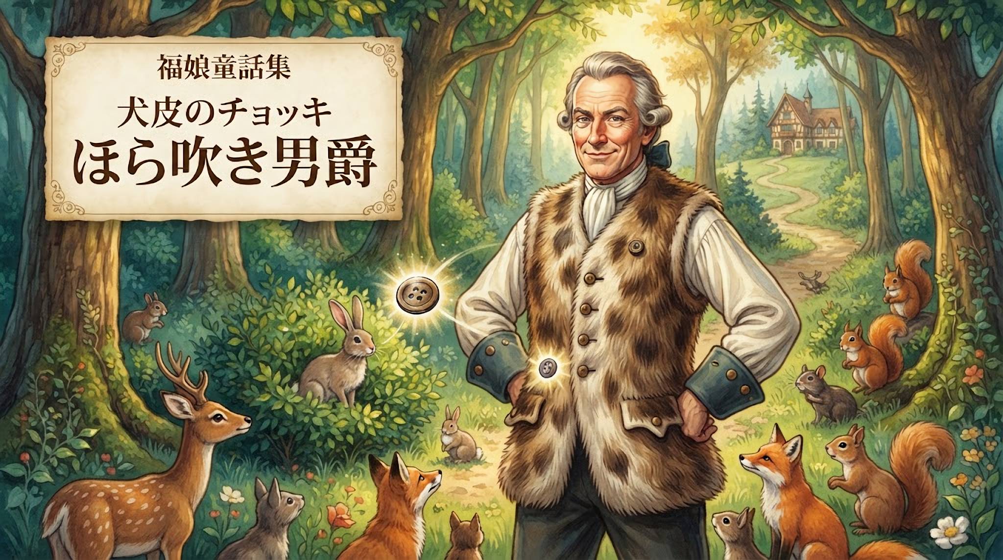 ほら吹き男爵 犬皮のチョッキ