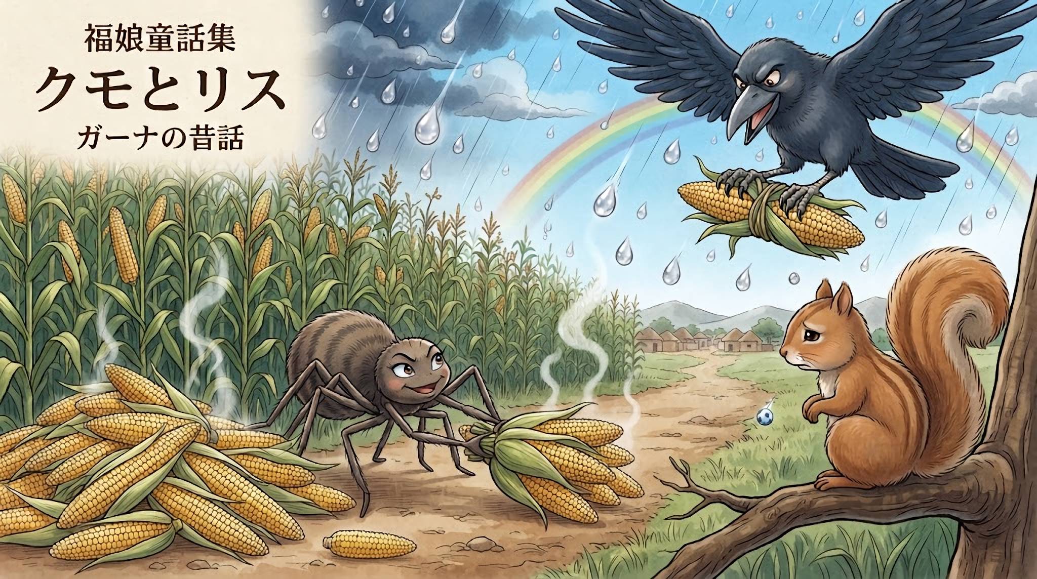 クモとリス
