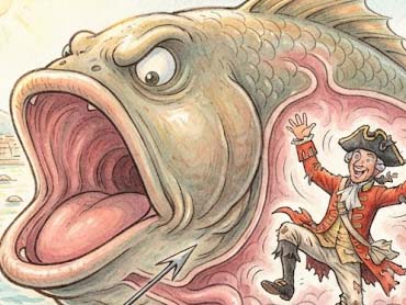 怪魚のお腹に閉じこめられた話　その1
